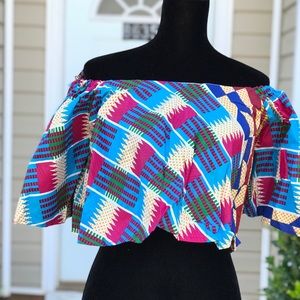 Bold African Print  CropTop